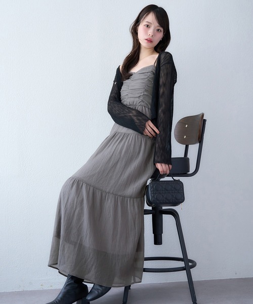 one after another NICE CLAUP（ワンアフターアナザーナイスクラップ）の「【Mode Ribbon Collection】リボン×キルティングミニスクエアバッグ（ショルダーバッグ・レディース・ホワイト/ブラック・FREE）」の17枚目の写真