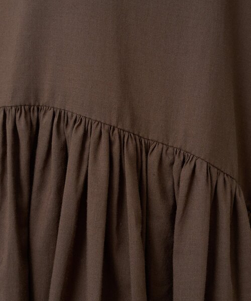 BEARDSLEY（ビアズリー）の「ギャザーチュニック（シャツ/ブラウス・レディース・ブラウン・FREE）」の14枚目の写真