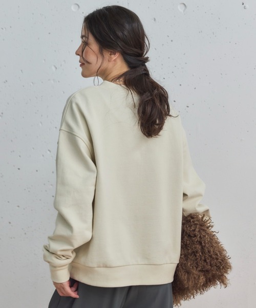 Doux archives（ドゥアルシーヴ）の「USコットンハーフZIPプルオーバー（Tシャツ/カットソー・レディース・グレー/アイボリー/ブラウン/ネイビー・38）」の7枚目の写真