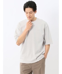 【綿100%】m.f.エディトリアル メンズ ロゴ刺繍 クルーネック 半袖 Tシャツ