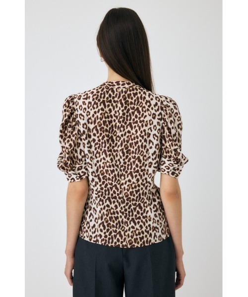 MOUSSY（マウジー）の「【25年AW新作】GATHERED SHOULDER ハーフスリーブブラウス（シャツ/ブラウス・レディース・オフホワイト/ブラック/ブラウン系その他・FREE）」の12枚目の写真