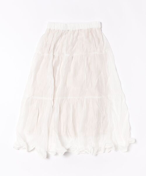 flower（フラワー）の「グロッシーティアードスカート（スカート・レディース・ホワイト・FREE）」の21枚目の写真