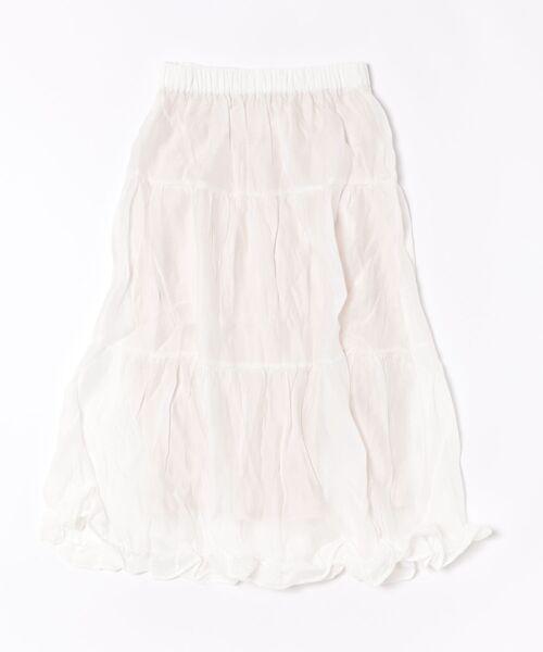 flower（フラワー）の「グロッシーティアードスカート（スカート・レディース・ホワイト・FREE）」の22枚目の写真