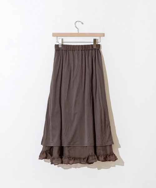 flower（フラワー）の「グロッシーティアードスカート（スカート・レディース・ホワイト・FREE）」の6枚目の写真