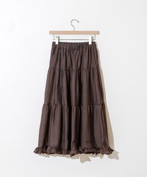 flower（フラワー）の「グロッシーティアードスカート（スカート・レディース・ホワイト・FREE）」の7枚目の写真