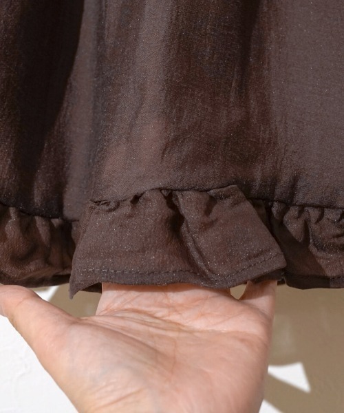 flower（フラワー）の「グロッシーティアードスカート（スカート・レディース・ホワイト・FREE）」の12枚目の写真