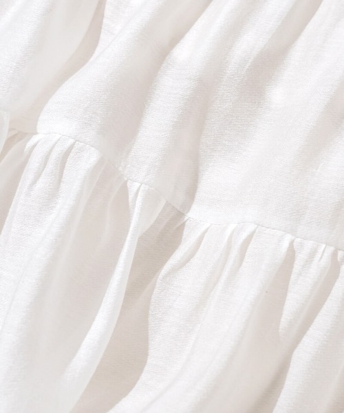 flower（フラワー）の「グロッシーティアードスカート（スカート・レディース・ホワイト・FREE）」の15枚目の写真