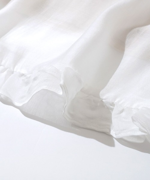 flower（フラワー）の「グロッシーティアードスカート（スカート・レディース・ホワイト・FREE）」の16枚目の写真