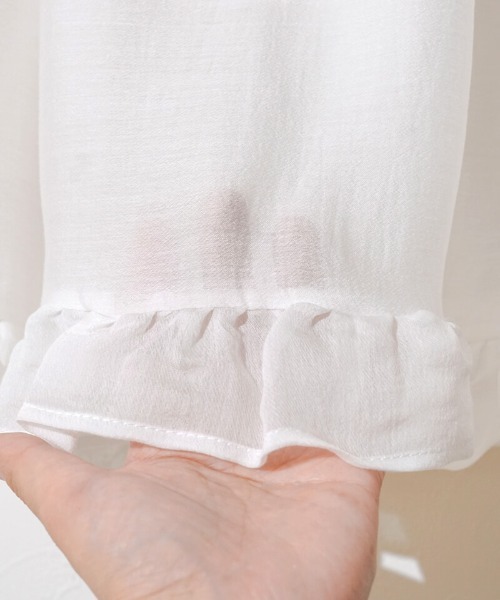 flower（フラワー）の「グロッシーティアードスカート（スカート・レディース・ホワイト・FREE）」の18枚目の写真