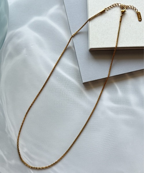 ciite' surgical stainless（シーテサージカルステンレス）の「【 金属アレルギー対応 】グリッターチェーンネックレス サージカルステンレス（ネックレス・レディース・シルバー/ゴールド・FREE）」の20枚目の写真