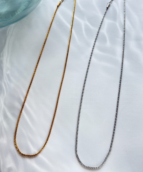 ciite' surgical stainless（シーテサージカルステンレス）の「【 金属アレルギー対応 】グリッターチェーンネックレス サージカルステンレス（ネックレス・レディース・シルバー/ゴールド・FREE）」の15枚目の写真