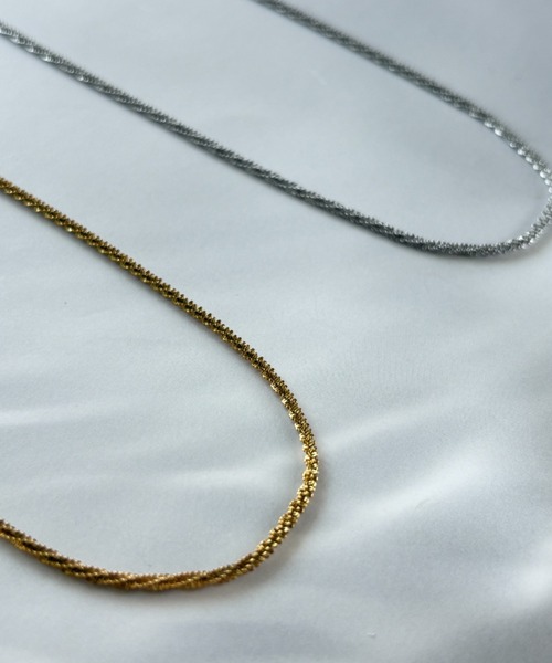 ciite' surgical stainless（シーテサージカルステンレス）の「【 金属アレルギー対応 】グリッターチェーンネックレス サージカルステンレス（ネックレス・レディース・シルバー/ゴールド・FREE）」の5枚目の写真