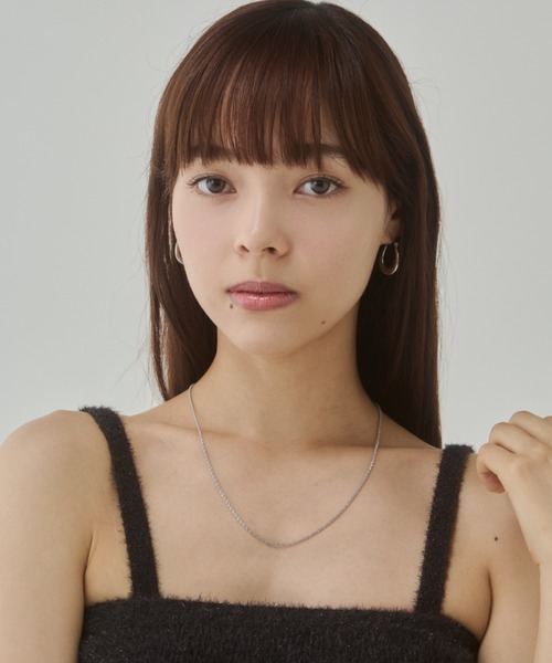 ciite' surgical stainless（シーテサージカルステンレス）の「【 金属アレルギー対応 】グリッターチェーンネックレス サージカルステンレス（ネックレス・レディース・シルバー/ゴールド・FREE）」の4枚目の写真