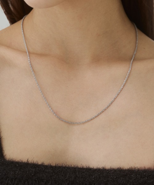 ciite' surgical stainless（シーテサージカルステンレス）の「【 金属アレルギー対応 】グリッターチェーンネックレス サージカルステンレス（ネックレス・レディース・シルバー/ゴールド・FREE）」の12枚目の写真