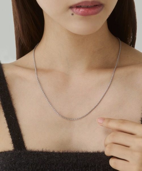 ciite' surgical stainless（シーテサージカルステンレス）の「【 金属アレルギー対応 】グリッターチェーンネックレス サージカルステンレス（ネックレス・レディース・シルバー/ゴールド・FREE）」の14枚目の写真