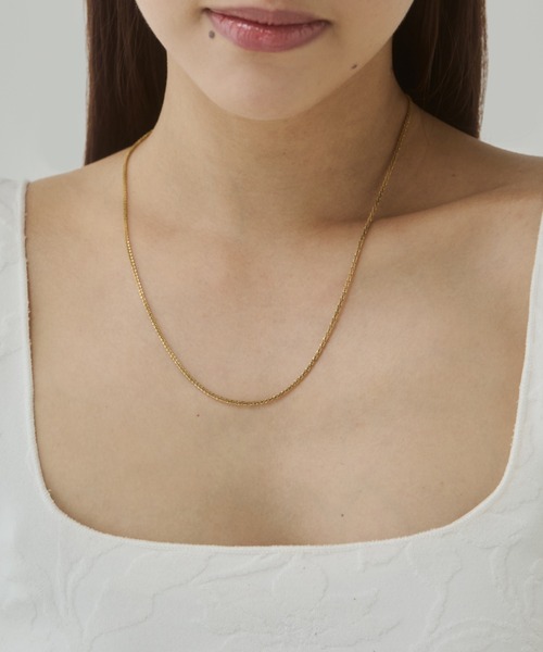 ciite' surgical stainless（シーテサージカルステンレス）の「【 金属アレルギー対応 】グリッターチェーンネックレス サージカルステンレス（ネックレス・レディース・シルバー/ゴールド・FREE）」の10枚目の写真