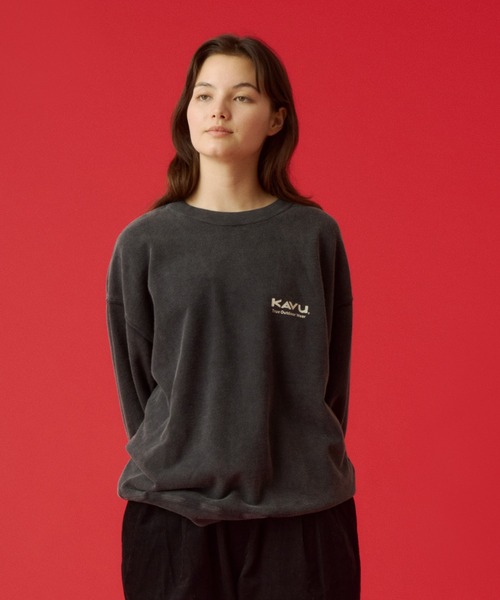 KAVU(カブー)の「KAVU/カブー Sunburn Sweat/サンバーンスウェット(スウェット・メンズ・ネイビー/バーガンディー/ブラック・MEDIUM/X-LARGE/LARGE)」の2枚目の写真