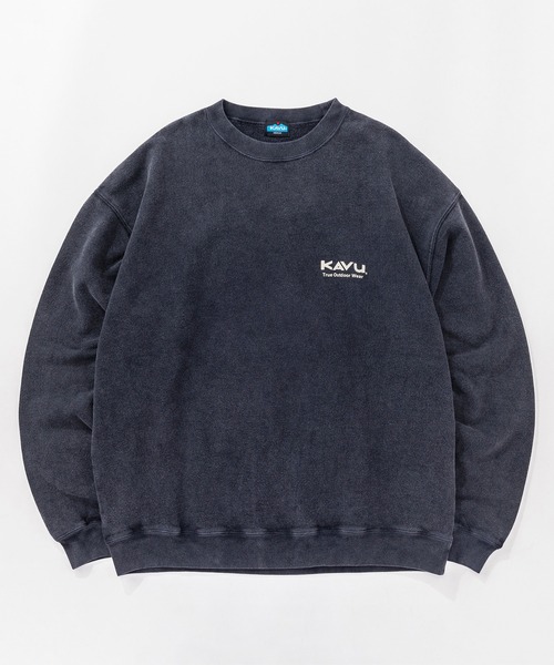 KAVU(カブー)の「KAVU/カブー Sunburn Sweat/サンバーンスウェット(スウェット・メンズ・ネイビー/バーガンディー/ブラック・MEDIUM/X-LARGE/LARGE)」の5枚目の写真