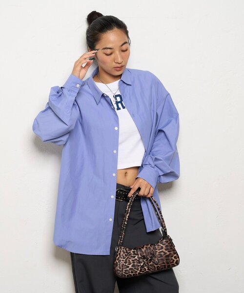 WHO'S WHO gallery（フーズフーギャラリー）の「ブロードルーズシャツ（シャツ/ブラウス・レディース・ブルー系その他/ブルー・FREE）」の2枚目の写真