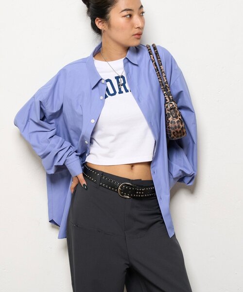 WHO'S WHO gallery（フーズフーギャラリー）の「ブロードルーズシャツ（シャツ/ブラウス・レディース・ブルー系その他/ブルー・FREE）」の6枚目の写真