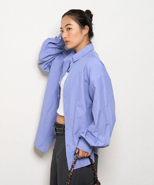 WHO'S WHO gallery（フーズフーギャラリー）の「ブロードルーズシャツ（シャツ/ブラウス・レディース・ブルー系その他/ブルー・FREE）」の12枚目の写真