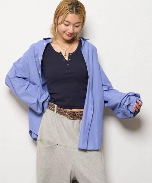 WHO'S WHO gallery（フーズフーギャラリー）の「ブロードルーズシャツ（シャツ/ブラウス・レディース・ブルー系その他/ブルー・FREE）」の16枚目の写真