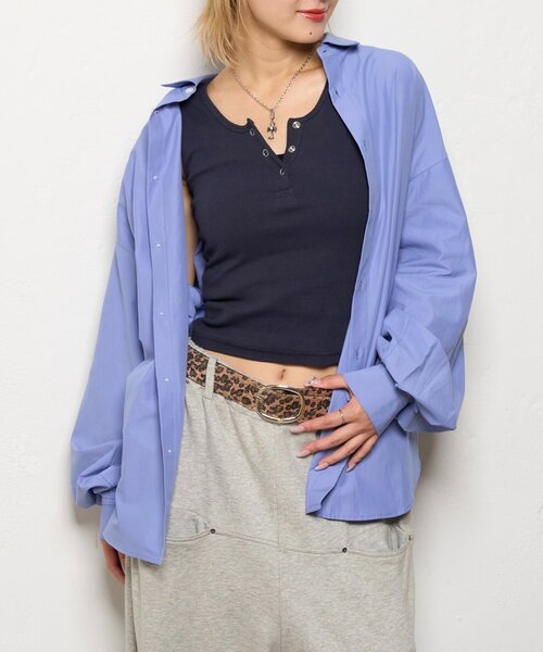WHO'S WHO gallery（フーズフーギャラリー）の「ブロードルーズシャツ（シャツ/ブラウス・レディース・ブルー系その他/ブルー・FREE）」の18枚目の写真