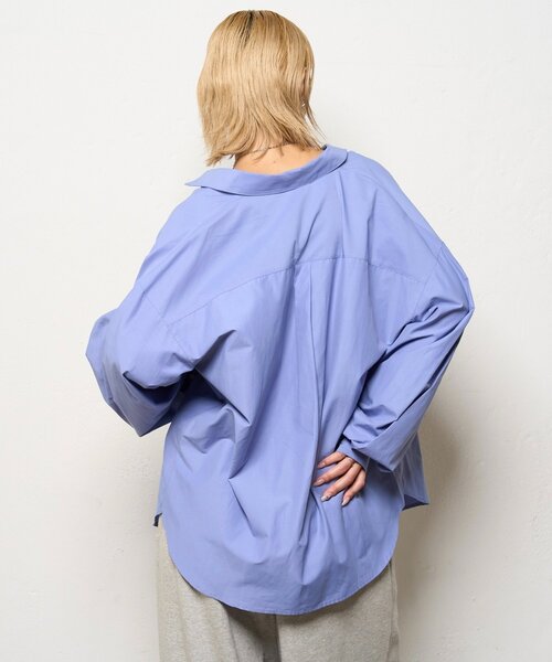 WHO'S WHO gallery（フーズフーギャラリー）の「ブロードルーズシャツ（シャツ/ブラウス・レディース・ブルー系その他/ブルー・FREE）」の19枚目の写真
