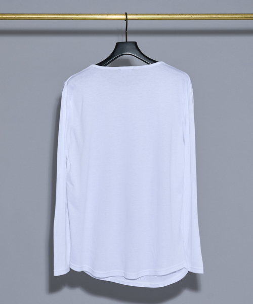 5351 POUR LES HOMMES(ゴーサンゴーイチプールオム)の「ドレープ 長袖Tシャツ(Tシャツ/カットソー・メンズ・ホワイト/ブラック・46/48/44/50)」の5枚目の写真