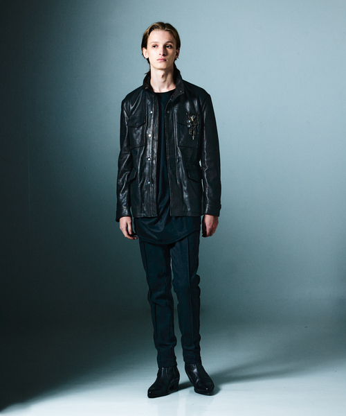 5351 POUR LES HOMMES(ゴーサンゴーイチプールオム)の「ドレープ 長袖Tシャツ(Tシャツ/カットソー・メンズ・ホワイト/ブラック・46/48/44/50)」の16枚目の写真