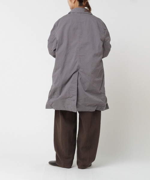 RNA-N（アールエヌエーエヌ）の「C0668 チノステンカラーコート（ステンカラーコート・レディース・グレー/ベージュ・SMALL/MEDIUM）」の9枚目の写真