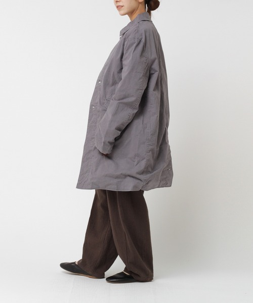 RNA-N（アールエヌエーエヌ）の「C0668 チノステンカラーコート（ステンカラーコート・レディース・グレー/ベージュ・SMALL/MEDIUM）」の10枚目の写真