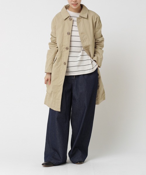 RNA-N（アールエヌエーエヌ）の「C0668 チノステンカラーコート（ステンカラーコート・レディース・グレー/ベージュ・SMALL/MEDIUM）」の6枚目の写真