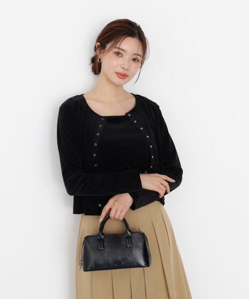 PROPORTION BODY DRESSING（プロポーションボディドレッシング）の「ベロアＳＥＴＵＰ / 1215260900（アンサンブル・レディース・ブラウン/ブラック・FREE）」の17枚目の写真