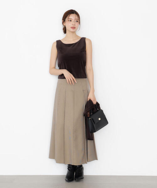 PROPORTION BODY DRESSING（プロポーションボディドレッシング）の「ベロアＳＥＴＵＰ / 1215260900（アンサンブル・レディース・ブラウン/ブラック・FREE）」の4枚目の写真