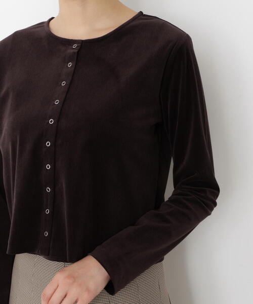 PROPORTION BODY DRESSING（プロポーションボディドレッシング）の「ベロアＳＥＴＵＰ / 1215260900（アンサンブル・レディース・ブラウン/ブラック・FREE）」の11枚目の写真