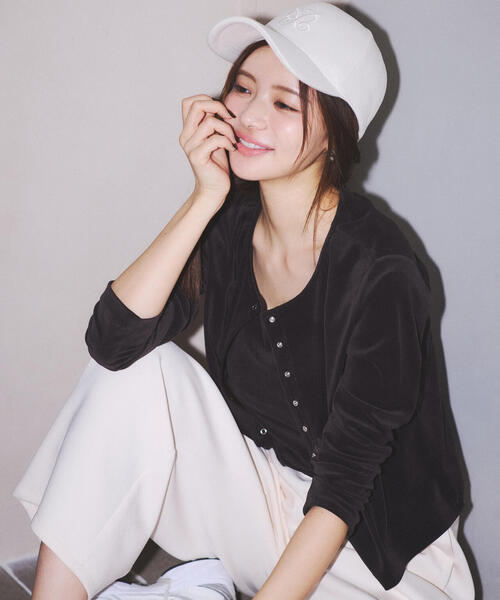 PROPORTION BODY DRESSING（プロポーションボディドレッシング）の「ベロアＳＥＴＵＰ / 1215260900（アンサンブル・レディース・ブラウン/ブラック・FREE）」の2枚目の写真