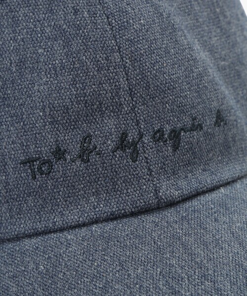 To b. by agnes b.（トゥービーバイアニエスベー）の「ロゴ刺繍 バイカラー パイピング キャップ（キャップ・レディース・ネイビー・FREE）」の8枚目の写真