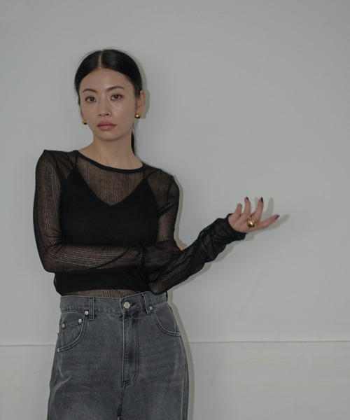 AIC.(エーアイシー)の「【再入荷】パッド付きバッククロスブラトップ(キャミソール・レディース・ブラック/オフホワイト・FREE)」の9枚目の写真