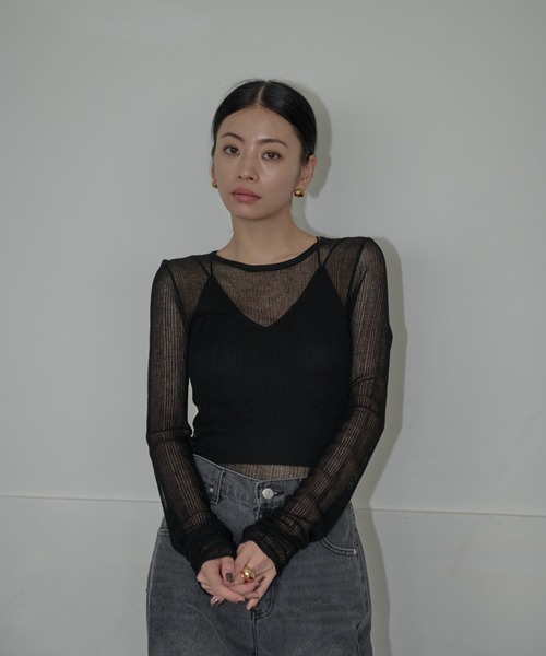 AIC.(エーアイシー)の「【再入荷】パッド付きバッククロスブラトップ(キャミソール・レディース・ブラック/オフホワイト・FREE)」の11枚目の写真