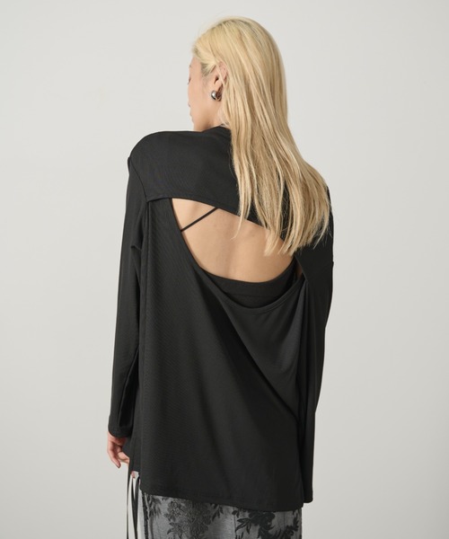 AIC.(エーアイシー)の「【再入荷】パッド付きバッククロスブラトップ(キャミソール・レディース・ブラック/オフホワイト・FREE)」の13枚目の写真