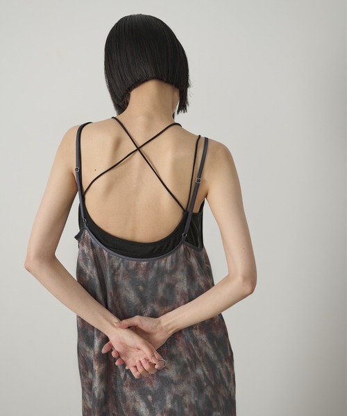 AIC.(エーアイシー)の「【再入荷】パッド付きバッククロスブラトップ(キャミソール・レディース・ブラック/オフホワイト・FREE)」の19枚目の写真