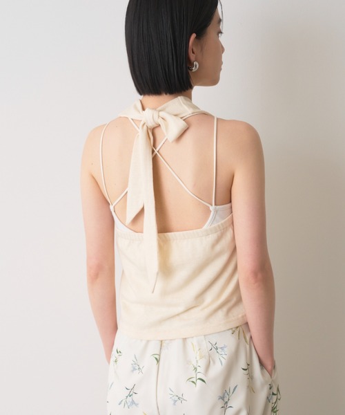 AIC.(エーアイシー)の「【再入荷】パッド付きバッククロスブラトップ(キャミソール・レディース・ブラック/オフホワイト・FREE)」の18枚目の写真