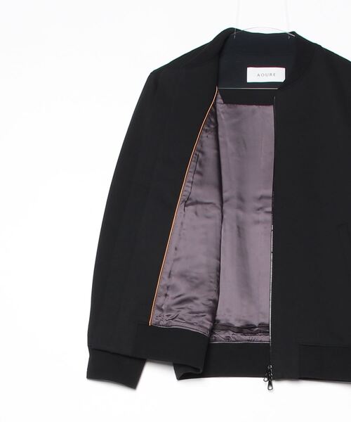 AOURE（アウール）の「Ｗ　ＪＥＲＳＥＹ　ＭＡ-１（MA-1・メンズ・ブラック/カーキ/グレー・SMALL/MEDIUM/LARGE/X-LARGE）」の8枚目の写真