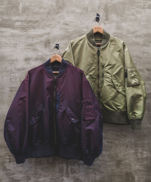 BEAMS PLUS（ビームスプラス）の「ツイル ミリタリー フライトジャケット（ブルゾン・メンズ・オリーブ/ネイビー・S/L/XL/M）」の18枚目の写真