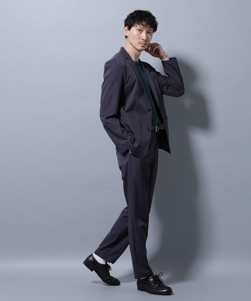 NANO universe（ナノユニバース）の「アクティブ4WAYストレッチドライ セットアップ（セットアップ・メンズ・ブラック/チャコール/ネイビー・L/M/S/XL）」の5枚目の写真