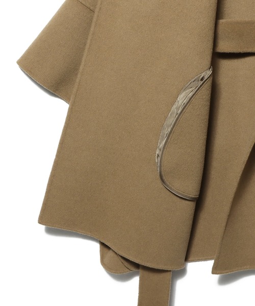 ESTNATION / ウールカシミヤ ベルトポンチョ（ポンチョ）｜ESTNATION