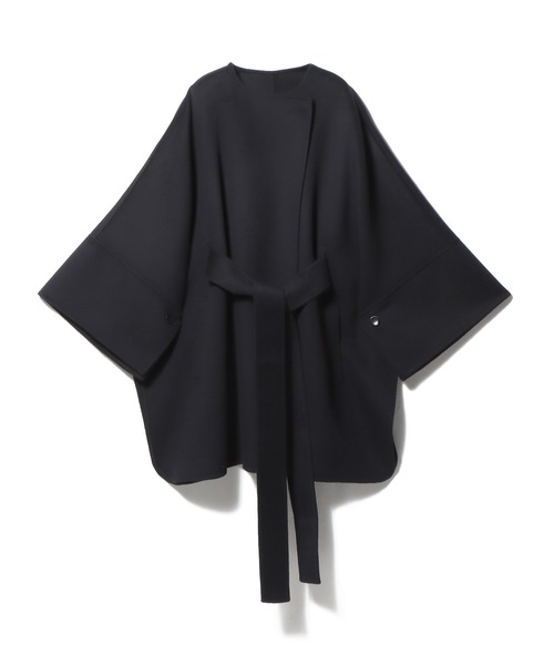 完売品　エストネーション 2025AWウールカシミヤ ベルトポンチョ　キャメル 完売品 エストネーション 2025AWウールカシミヤ ベルトポンチョ