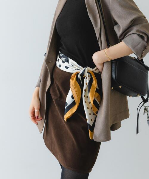 RODE SKO（ロデスコ）の「ドットペイズリースカーフ（バンダナ/スカーフ・レディース・ボルドー/グリーン/ネイビー・ONE）」の13枚目の写真