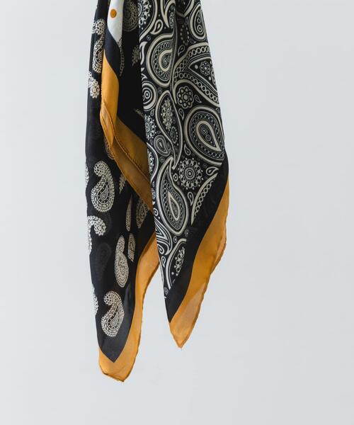 RODE SKO（ロデスコ）の「ドットペイズリースカーフ（バンダナ/スカーフ・レディース・ボルドー/グリーン/ネイビー・ONE）」の14枚目の写真